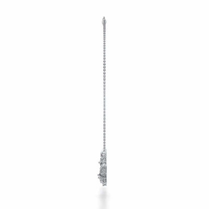 Sweet Whisper Silver Necklace - White Gold - Image 4