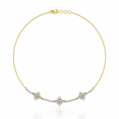 Sweet Whisper Silver Necklace - Yellow Gold - Image 2