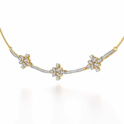 Sweet Whisper Silver Necklace - Yellow Gold - Image 3