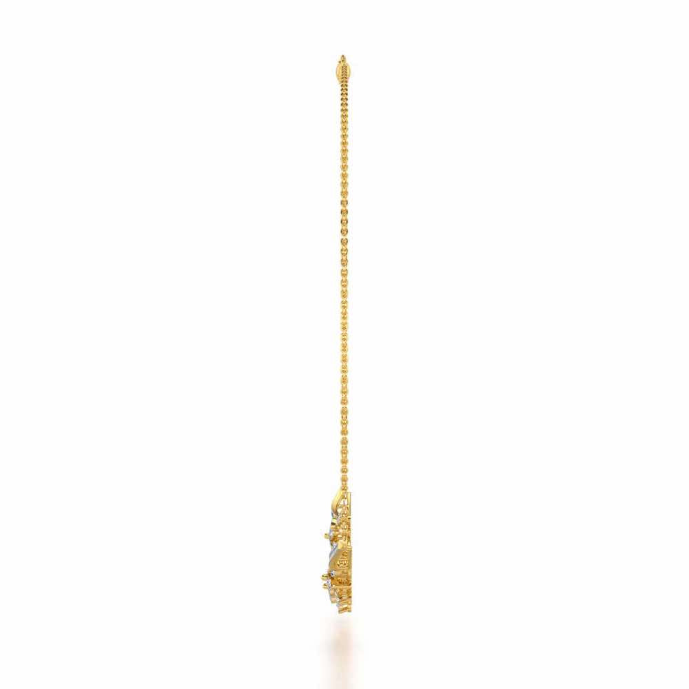 Sweet Whisper Silver Necklace - Yellow Gold - Image 4