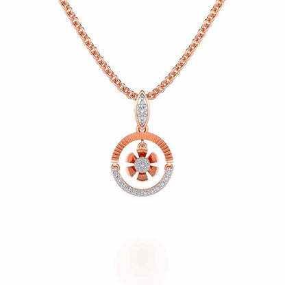 Swivel Silver Pendant - Rose Gold - Image 1