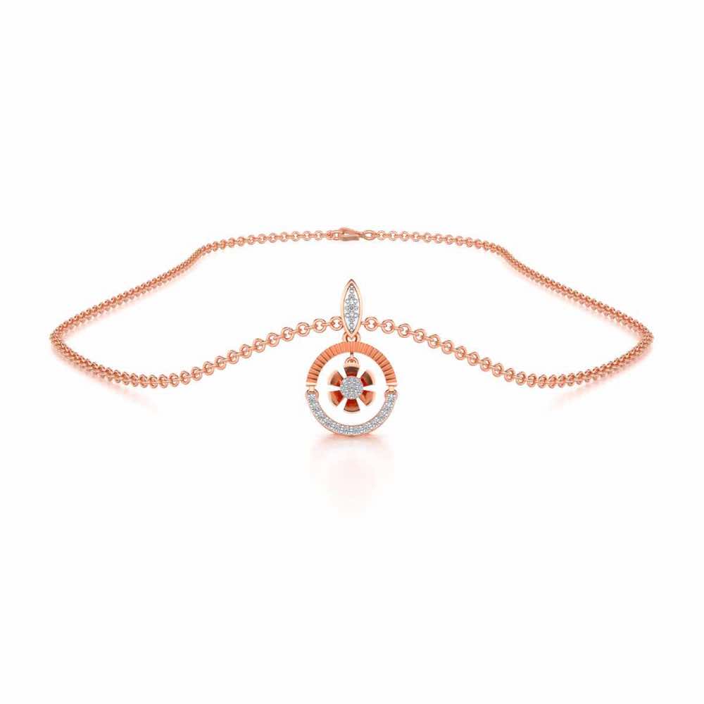 Swivel Silver Pendant - Rose Gold - Image 3