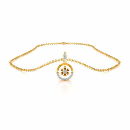 Swivel Silver Pendant - Yellow Gold - Image 3
