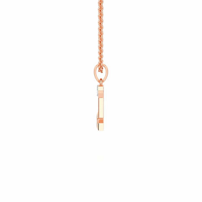 T-Glint Silver Pendant - Rose Gold - Image 3