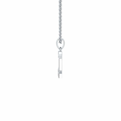 T-Glint Silver Pendant - White Gold - Image 3