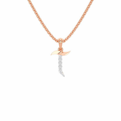 T-Luke Silver Pendant - Rose Gold - Image 1