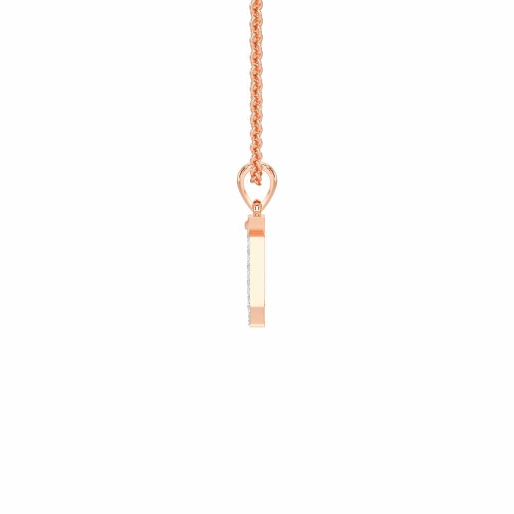 T-Luke Silver Pendant - Rose Gold - Image 3