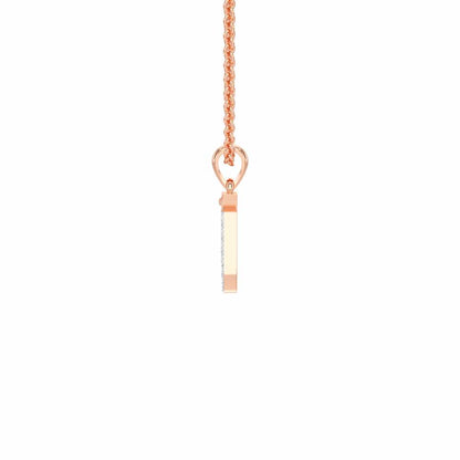 T-Luke Silver Pendant - Rose Gold - Image 3