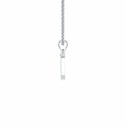 T-Luke Silver Pendant - White Gold - Image 3