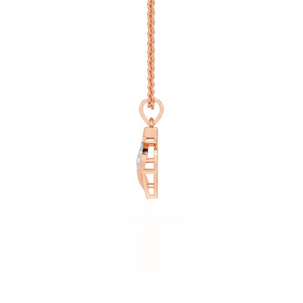 T-Spark Silver Pendant - Rose Gold - Image 3