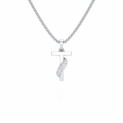 T-Spark Silver Pendant - White Gold - Image 1