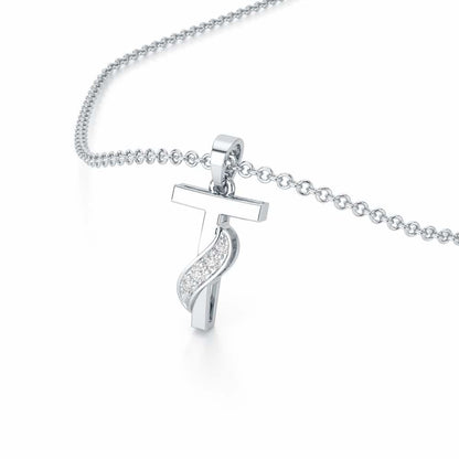 T-Spark Silver Pendant - White Gold - Image 2