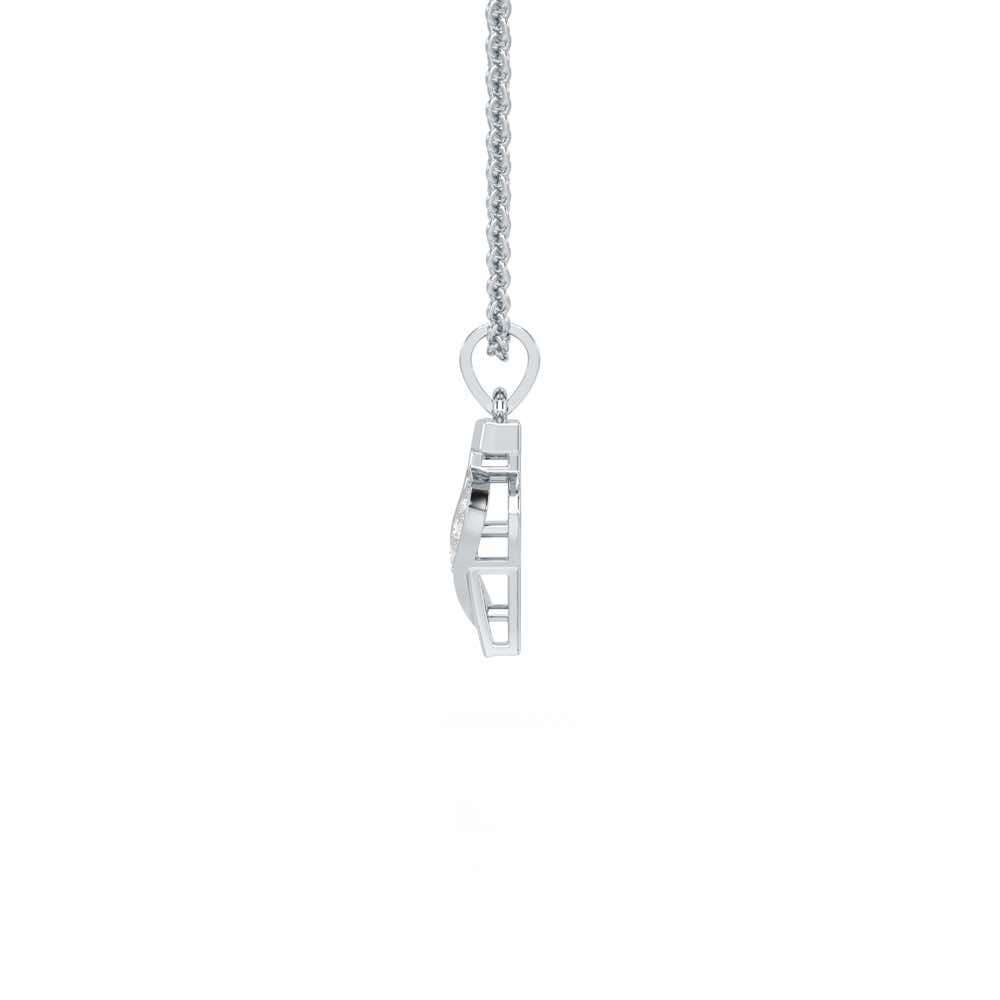 T-Spark Silver Pendant - White Gold - Image 3