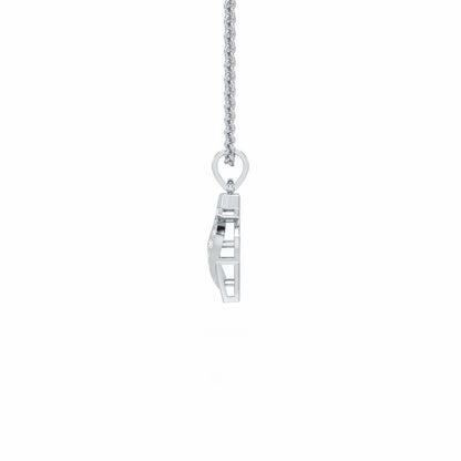 T-Spark Silver Pendant - White Gold - Image 3