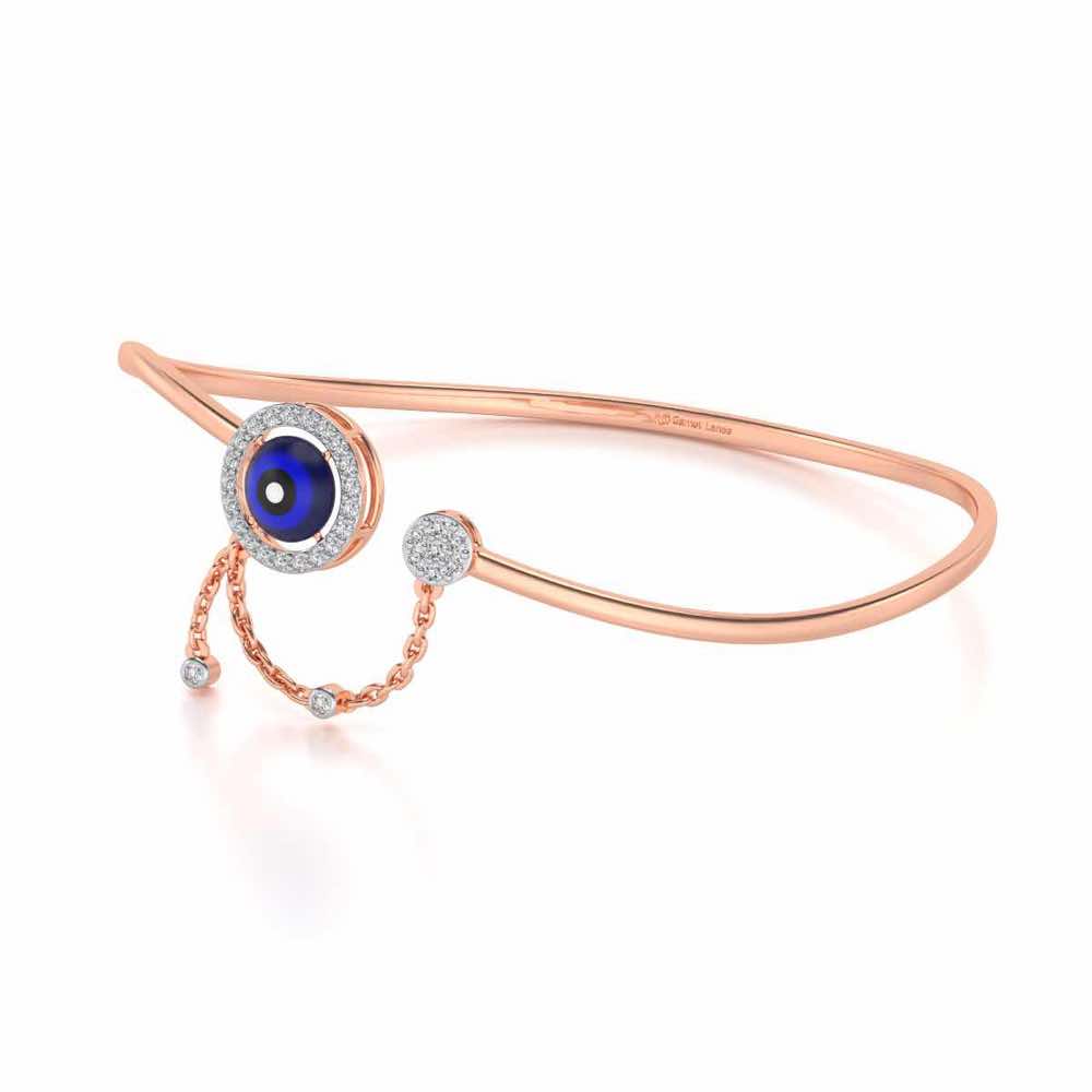 Talisman Silver Bracelet - Rose Gold - Image 3