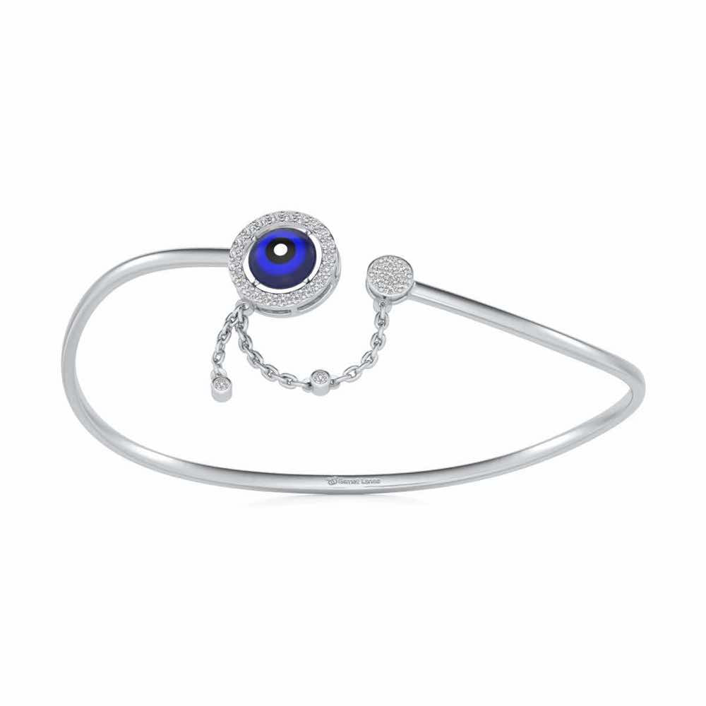 Talisman Silver Bracelet - White Gold - Image 2