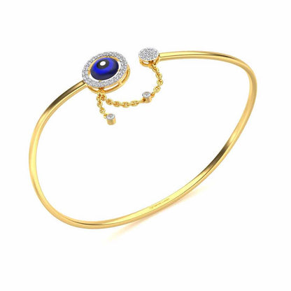 Talisman Silver Bracelet - Yellow Gold - Image 1