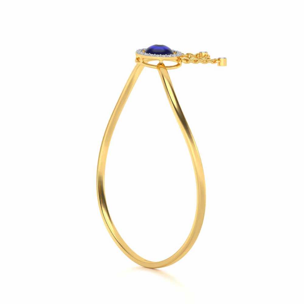 Talisman Silver Bracelet - Yellow Gold - Image 4