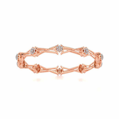 Tango Silver Bangles - Rose Gold - Image 4