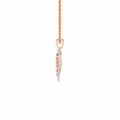 Taral Soundarya Silver Pendant - Rose Gold - Image 4