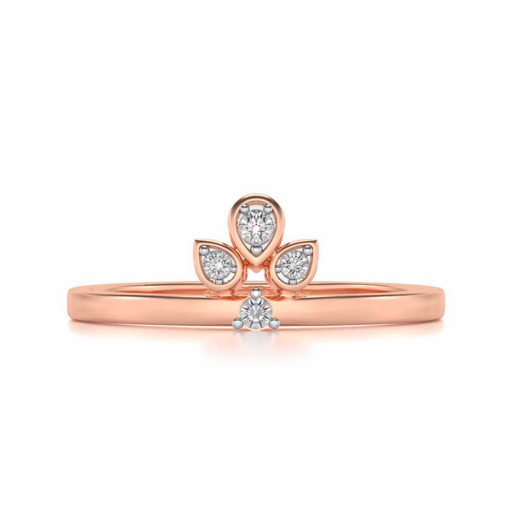 Tattva Silver Ring - Rose Gold - Image 4