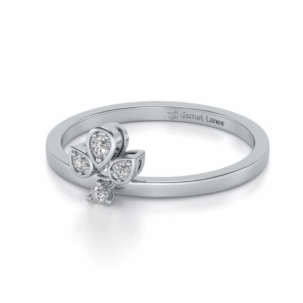 Tattva Silver Ring - White Gold - Image 2