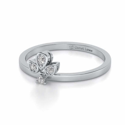 Tattva Silver Ring - White Gold - Image 2