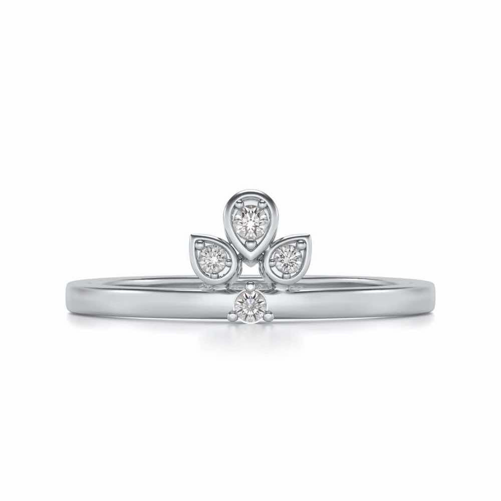 Tattva Silver Ring - White Gold - Image 4