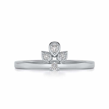 Tattva Silver Ring - White Gold - Image 4