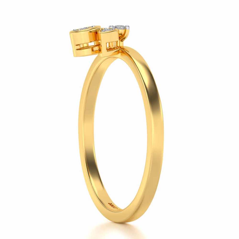 Tattva Silver Ring - Yellow Gold - Image 3