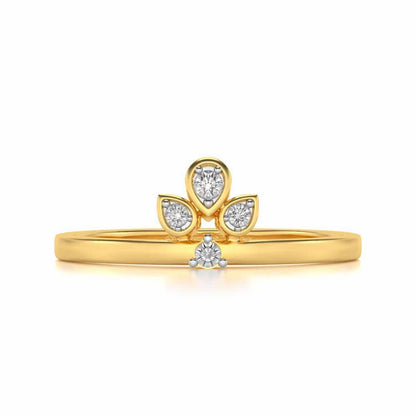 Tattva Silver Ring - Yellow Gold - Image 4