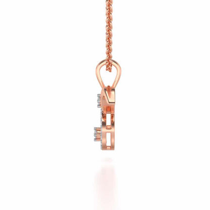 Taurus Silver Pendant - Rose Gold - Image 4