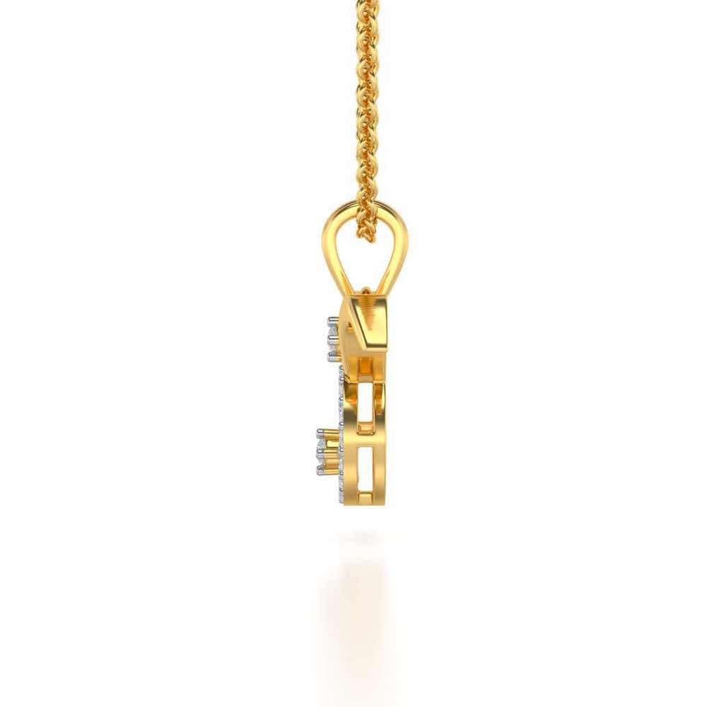Taurus Silver Pendant - Yellow Gold - Image 4