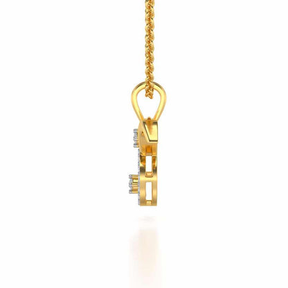 Taurus Silver Pendant - Yellow Gold - Image 4