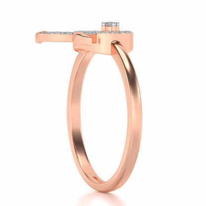 Taurus Silver Ring - Rose Gold - Image 4