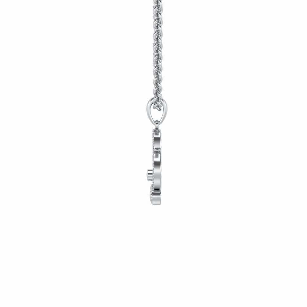 Teddy Buddy Silver Pendant - White Gold - Image 4