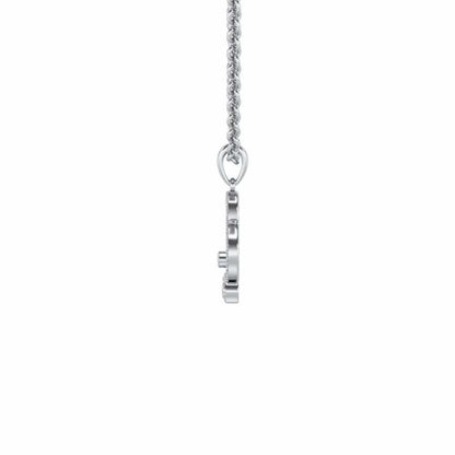 Teddy Buddy Silver Pendant - White Gold - Image 4