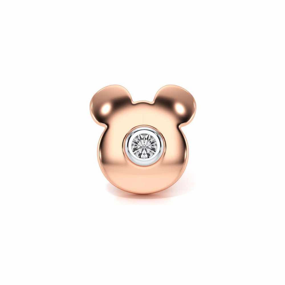 Teddy Silver Watch Pin - Rose Gold - Image 2