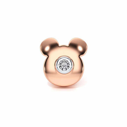 Teddy Silver Watch Pin - Rose Gold - Image 2