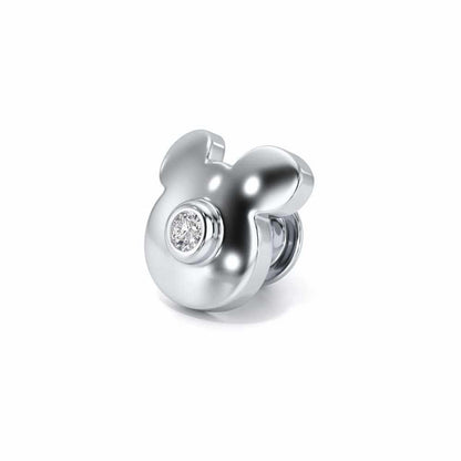 Teddy Silver Watch Pin - White Gold - Image 3