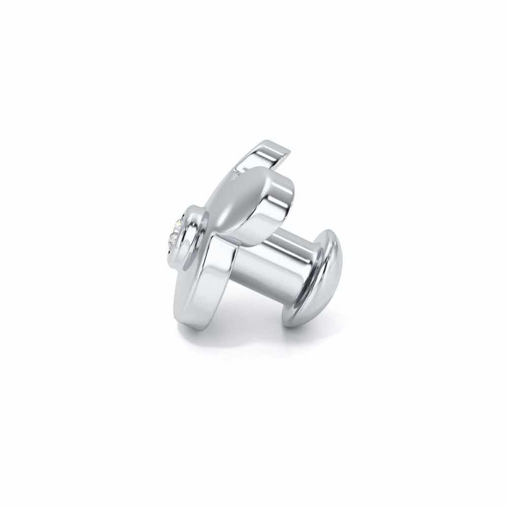 Teddy Silver Watch Pin - White Gold - Image 4