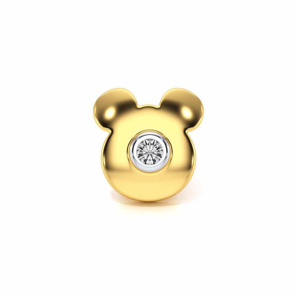 Teddy Silver Watch Pin - Yellow Gold - Image 2