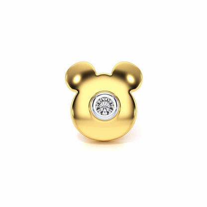 Teddy Silver Watch Pin - Yellow Gold - Image 2