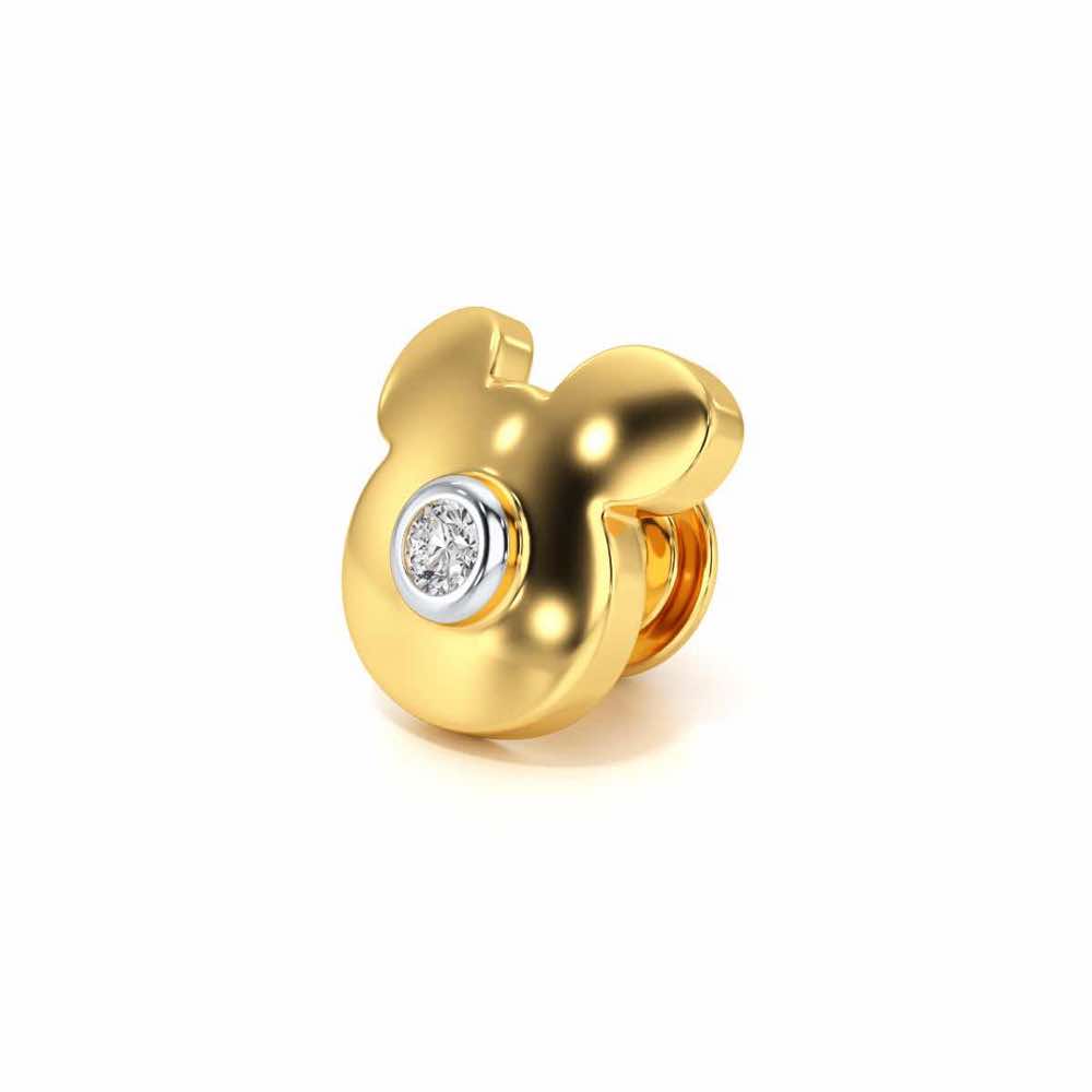 Teddy Silver Watch Pin - Yellow Gold - Image 3