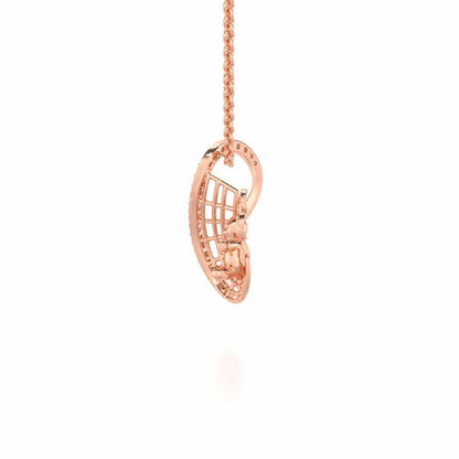 Teddy Sweet Silver Pendant - Rose Gold - Image 4