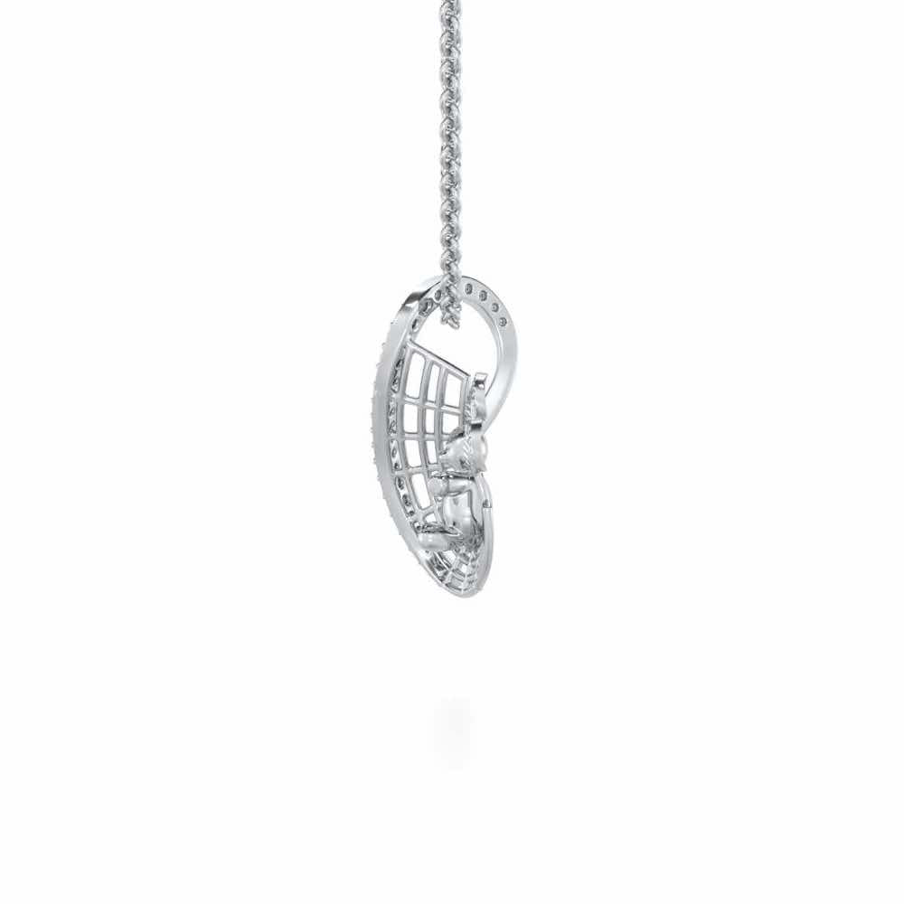 Teddy Sweet Silver Pendant - White Gold - Image 4
