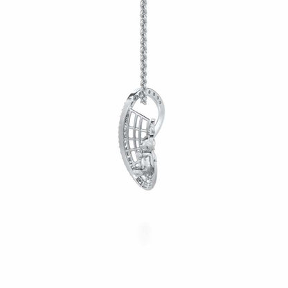Teddy Sweet Silver Pendant - White Gold - Image 4