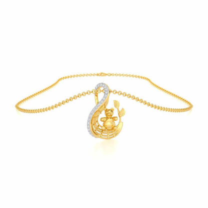 Teddy Sweet Silver Pendant - Yellow Gold - Image 3