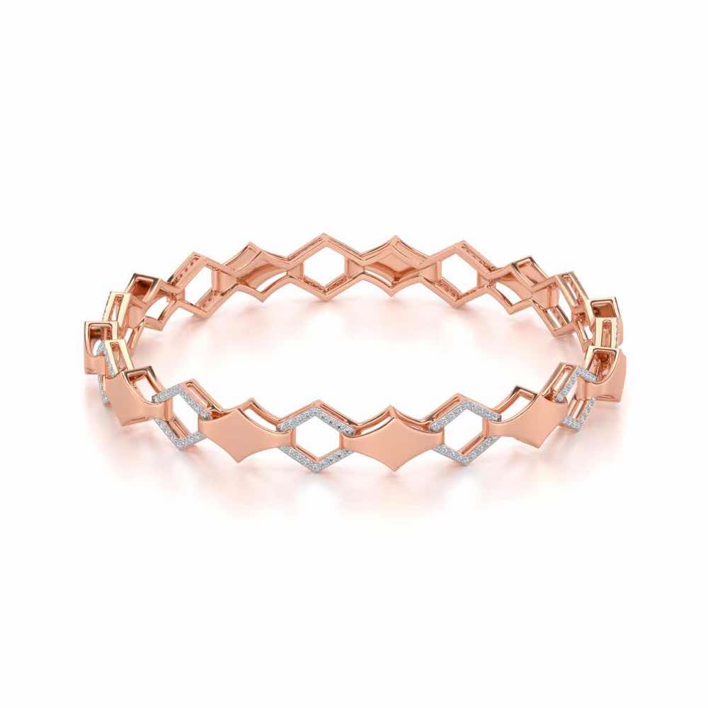 The Beats Silver Bangles - Rose Gold - Image 2