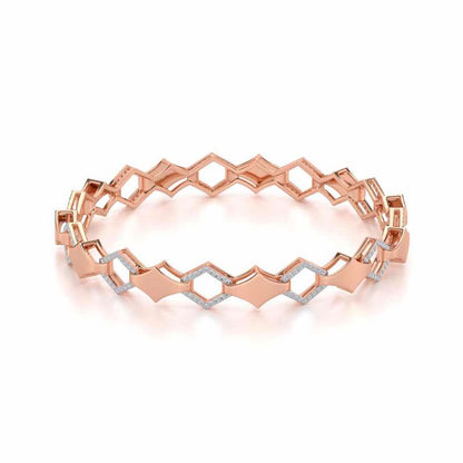 The Beats Silver Bangles - Rose Gold - Image 2
